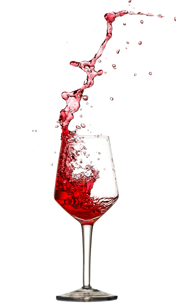 wine glass, transparent, isolated